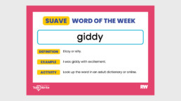 Suave Word of the Week Giddy