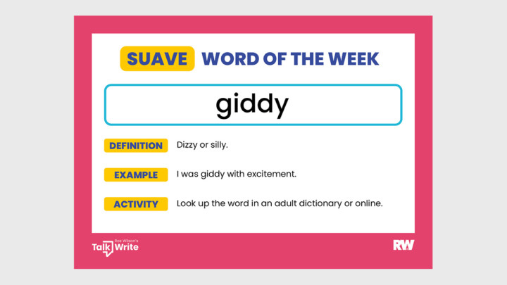 Suave Word of the Week Giddy