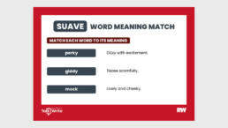 Suave word meaning match