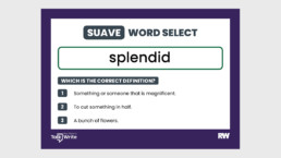 Suave word select - splendid