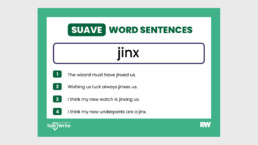 Suave word sentences - jinx