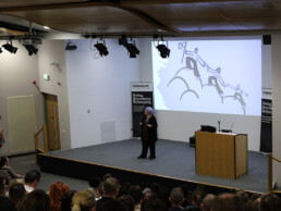 Ros delivering a keynote at Greenheart Trust event